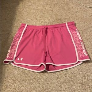 Under Armour pink shorts